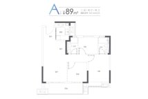 左海·望悦89㎡ a户型
