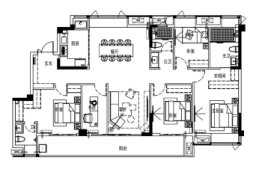 建总江南尚璟5室2厅1厨3卫建面175.00㎡
