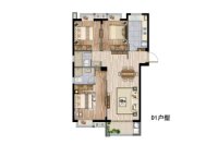 一期1#2#3#5#号楼d1户型图
